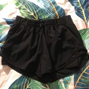 Black athletic shorts